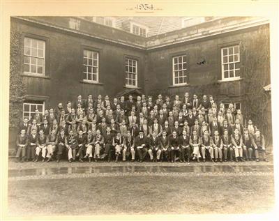 cc02011A matric 1934.jpg; cc02011; Cambridge University Christ's College 1934 Matriculation; Photograph